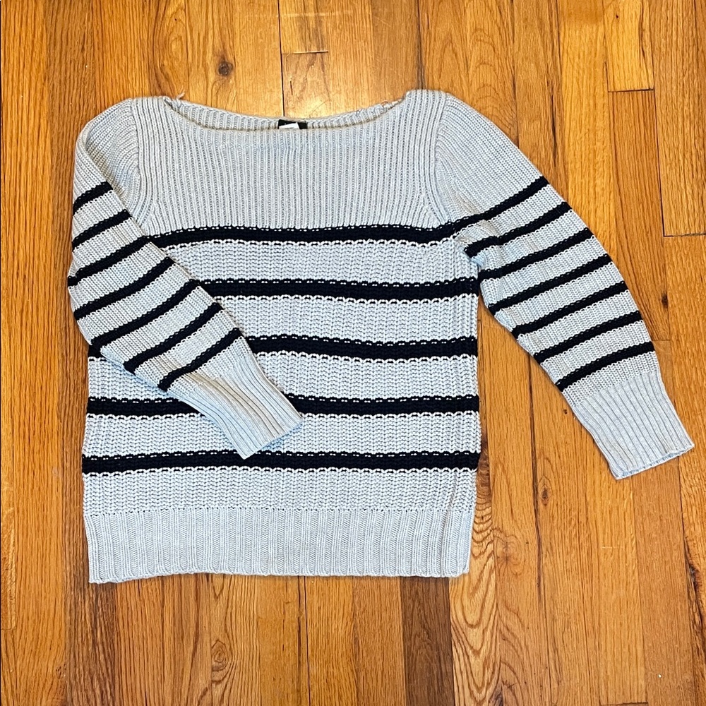 J. Crew striped cotton sweater